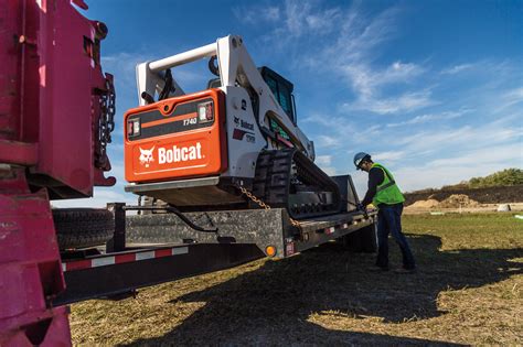 how to load a non running bobcat skid steer|skid steer instructional videos.